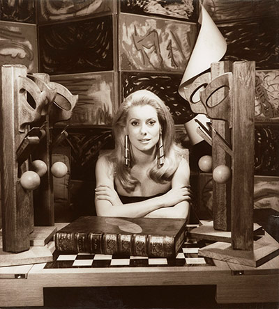Catherine Deneuve, 1968 by Man Ray